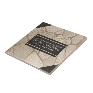 Pedras Rachadas Toneladas De Sepia Elegante