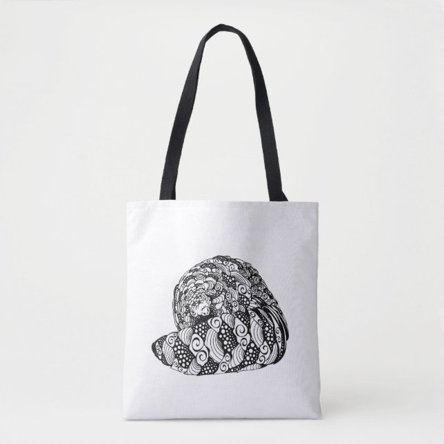 "Peek-a-Boo" Pangolin design Tote Bag (Frente)