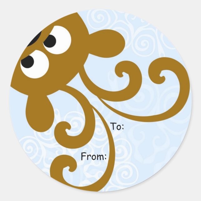 Peek a Boo Reindeer — Etiqueta de Natal Para: De: (Frente)