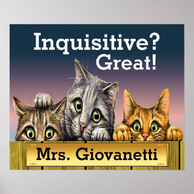 Peeking Cats Poster (Frente)