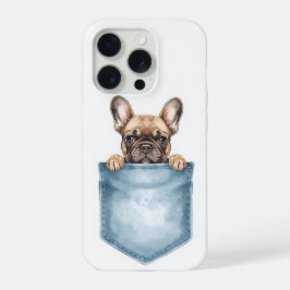Peeking French Bulldog Pocket Phone Case