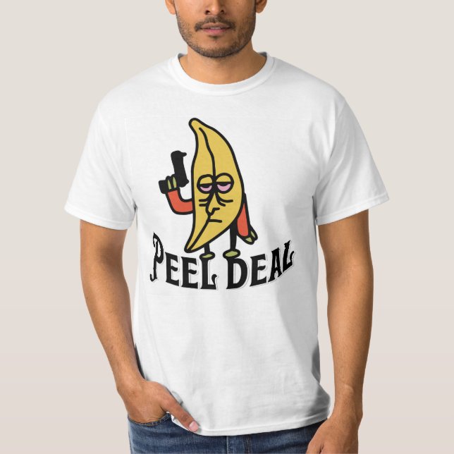 Peel Deal: Vai Bananas, camiseta design engraçada (Frente)