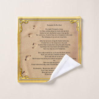 Pegadas De Toalhas Nos Campos De Areia Sober