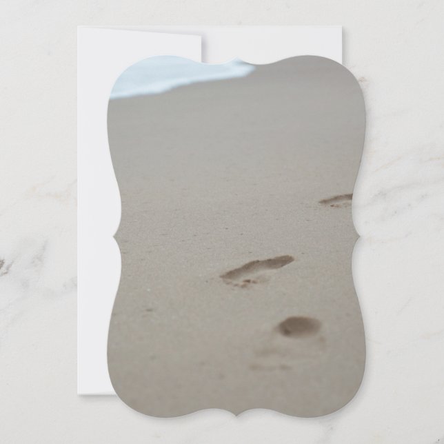 Pegadas na praia de Mozambiqan (Frente)