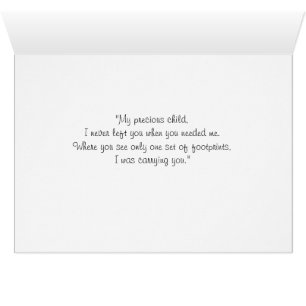 Pegadas no cartão da areia