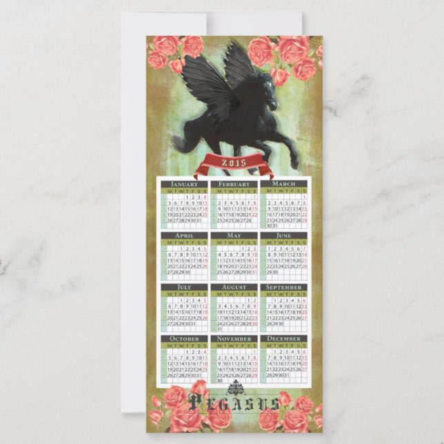 Pegasus - Calendário / Cartão Postal (Frente)