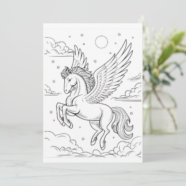 Pegasus | Colore Sua Própria Saudação (Em pé/Frente)