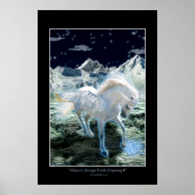 PEGASUS Fantasy Book Art Poster II (Frente)