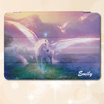 Pegasus Horse Lavanda Mist Seu Nome iPad<br><div class="desc">Pegasus no cobrir de névoa lavanda ipad 10 Pro. Adicione seu nome ou deixe-o vazio</div>