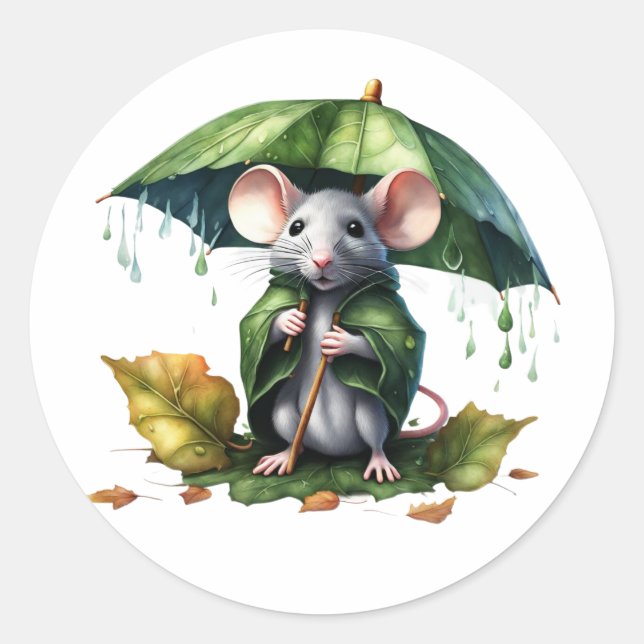 Pego no adesivo da chuva (Frente)