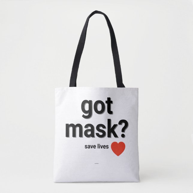 Pegou Mask? Marca de Tote (Frente)