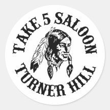 Pegue 5 adesivo redondo