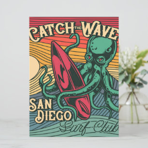 Pegue o polvo de onda Vintage Design
