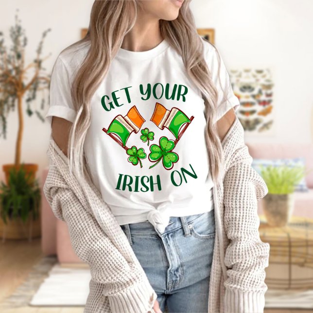 Pegue seu Dia de São Patrício de camiseta irlandês (Criador carregado)