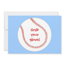 Pegue sua luva, convites de aniversário de beisebo