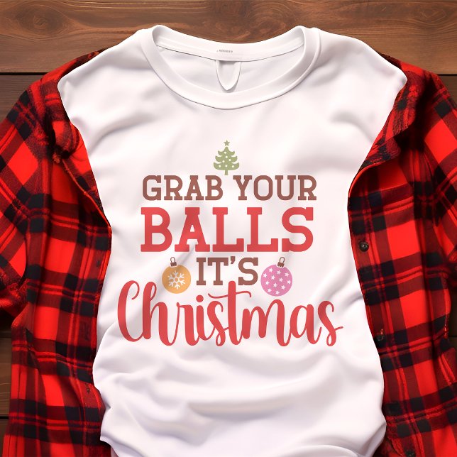 Pegue Suas Bolas É Natal Piada De Festa (Criador carregado)