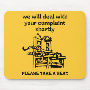 Pegue Um Assento Mouse Pad Divertido Humor