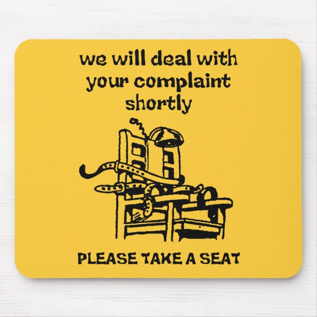 Pegue Um Assento Mouse Pad Divertido Humor (Frente)