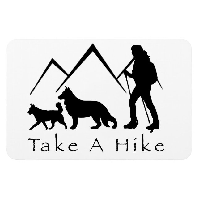 Pegue um German shepherd/Rouco de ímã do Hike (Horizontal)