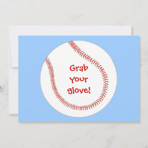 Peguem seus convites para aniversários de basebol