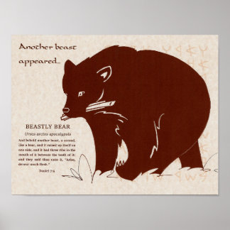 Peitos Apocaliptos: Poster do Urso Bastante