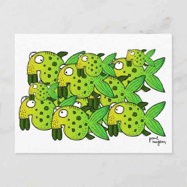 "peixe?" cartão postal (Frente)