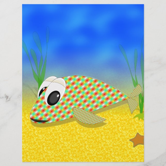 Peixe de animação bonito (Frente)