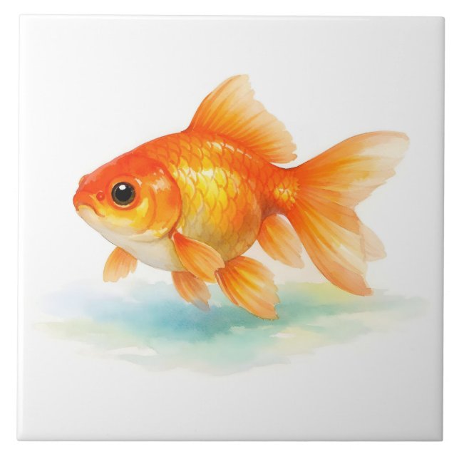 Peixe Dourado Aquarela (Frente)