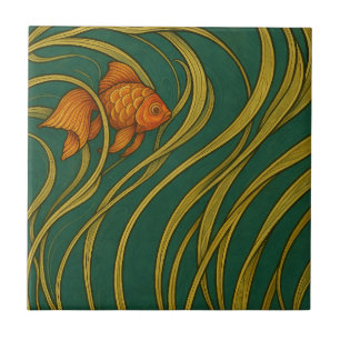 Peixe Dourado Art Nouveau