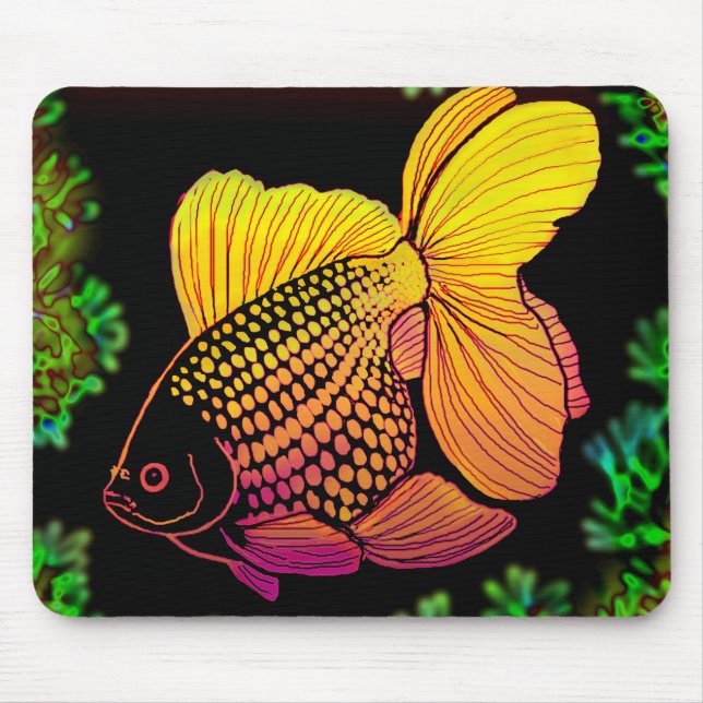 Peixe dourado Mousepad de Pearlscale (Frente)