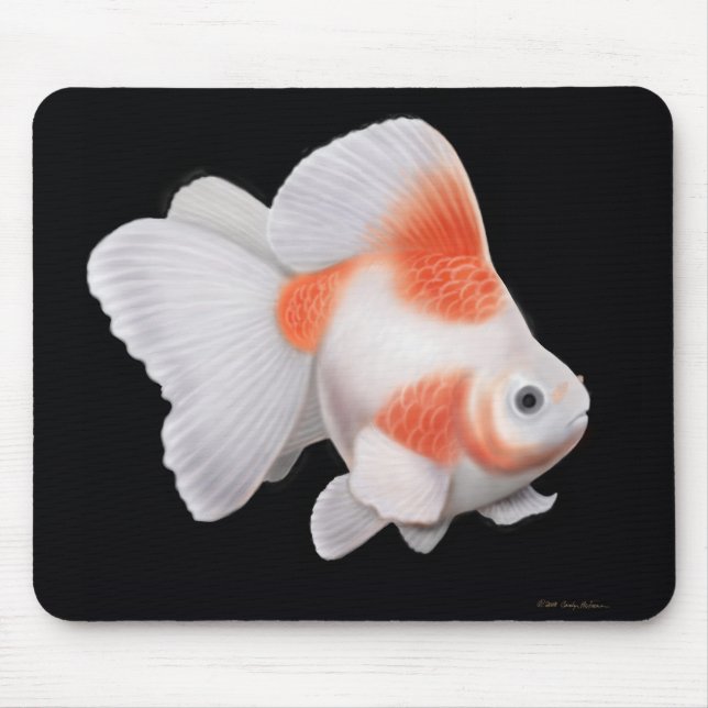 Peixe dourado Mousepad do Fantail de Ryukin (Frente)