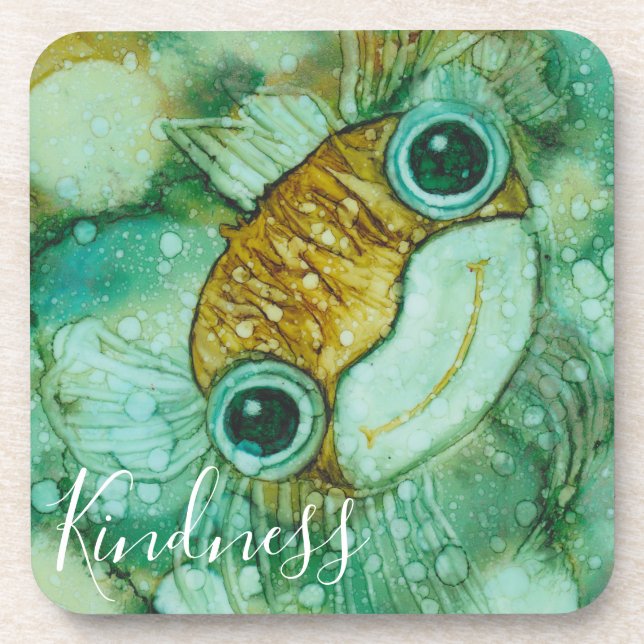 Peixe Dourado porta copos (Frente)