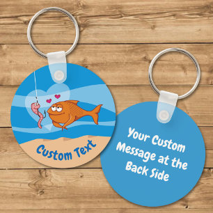 Peixe e Bait no Love Chaveiro