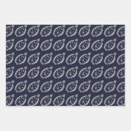 Peixe-Flounder Divertido de Branco sobre o Azul Ma