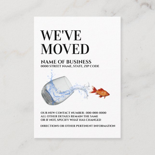 Peixe fora de água, anúncio em movimento (Frente)