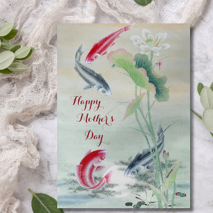 Peixe Koi com Lotus