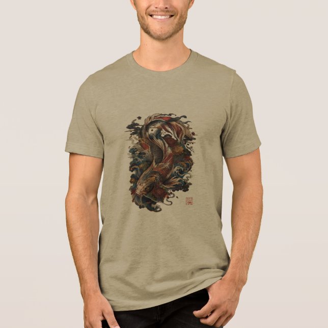 Peixe Koi Japonês | Tatuagem Tradicional Japonesa (Frente)