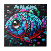 Peixe Náutico Personalizado com Olhos Grandes e Ca