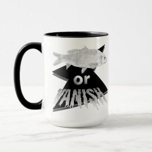 Peixe ou Caneca Desaparecida - Monocromático