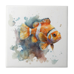 Peixe-Palhaço, Aquarela, Azulejo