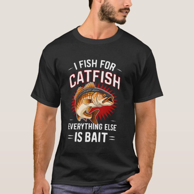 Peixe para Bagre Presente engraçado camiseta para  (Frente)