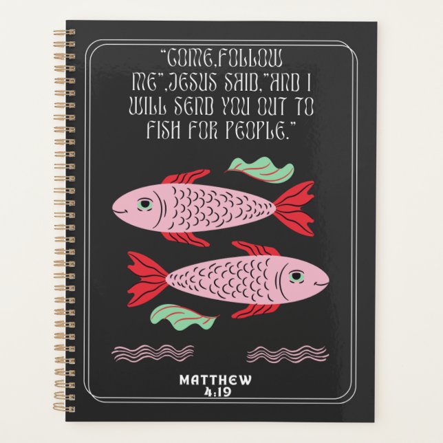 Peixe para Planejador Espiral do pessoas (Frente)