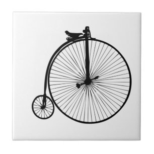 Peixe preto pedrado bicicleta vintage