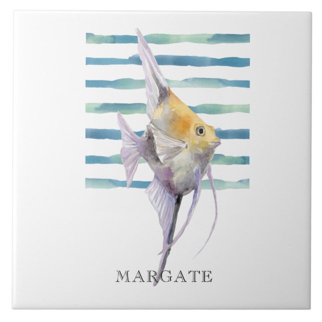 PEIXE TROPICAL DE Aquarelas MARGATE (Frente)