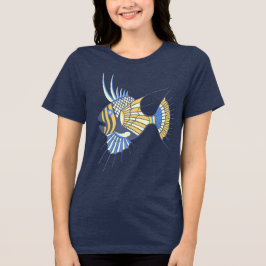 Peixes Aquáticos Amarelos Tropicais Azuis