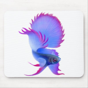 Peixes azuis grandes Mousepad de Betta