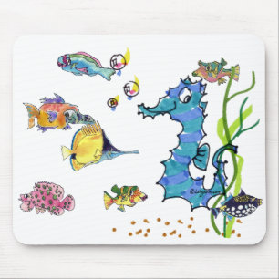 Peixes bonitos Mousepads dos desenhos animados do