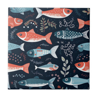 Peixes com ilustração de Marinho