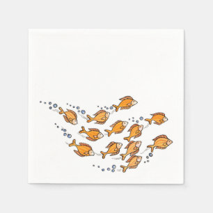 Peixes da escola - guardanapo de papel