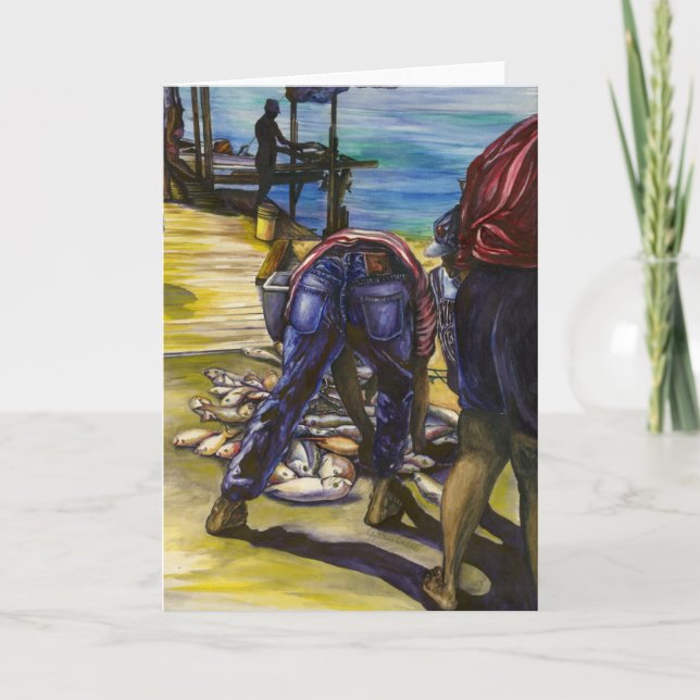 Peixes da Manhã, Cartão de Boas-Vindas das Bahamas (Frente)